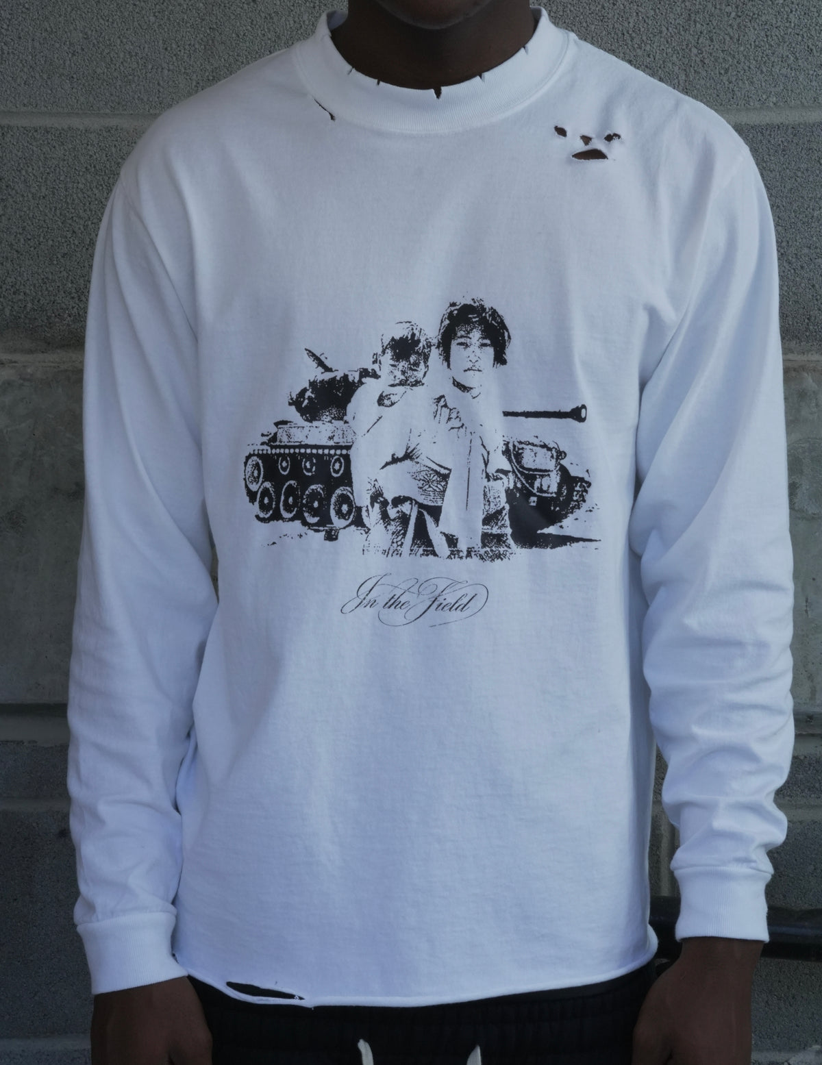 “by any means” long sleeve